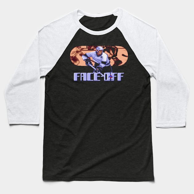 Face Off Baseball T-Shirt by iloveamiga